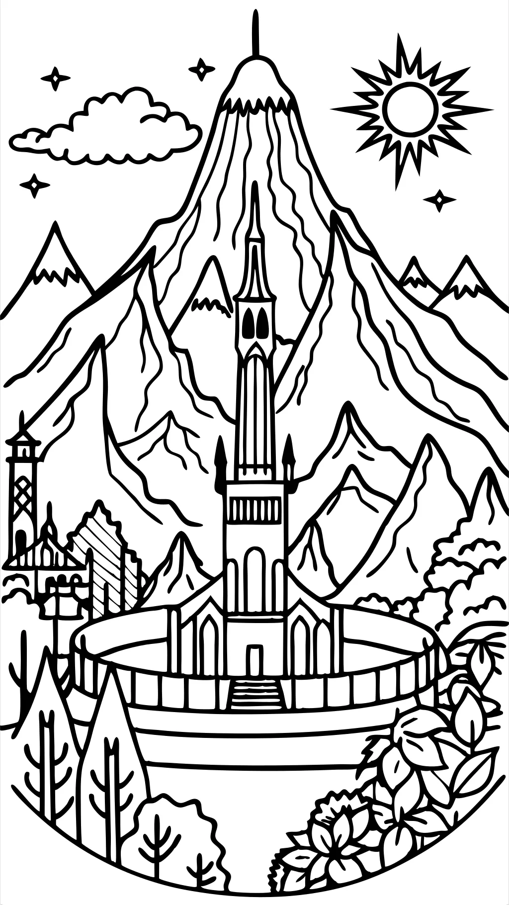 coloring pages lord of the rings